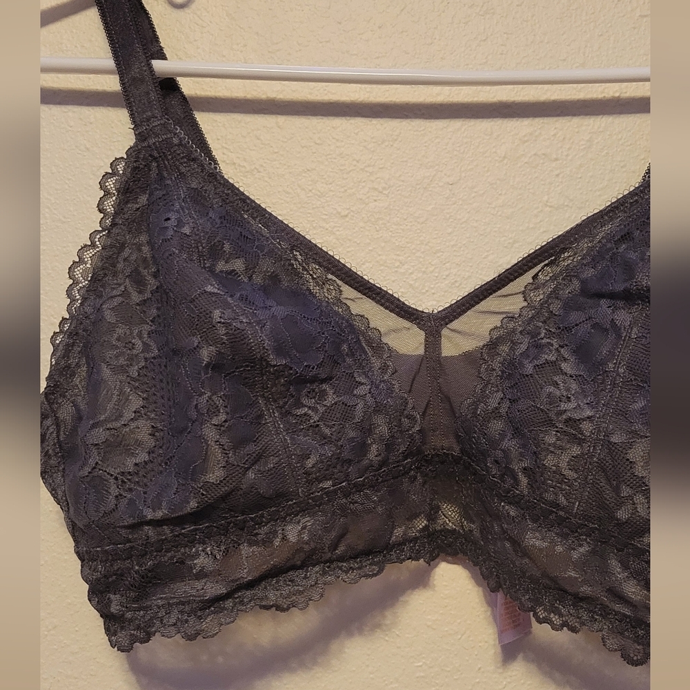 1X Savage X Fenty Wireless Dark Grey Bra